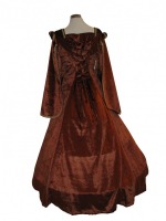 Ladies Medieval Tudor Costume And Headdress Size 12 - 14